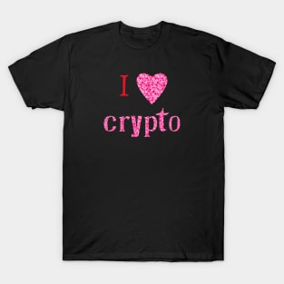 I love Crypto - Valentine's Day T-Shirt